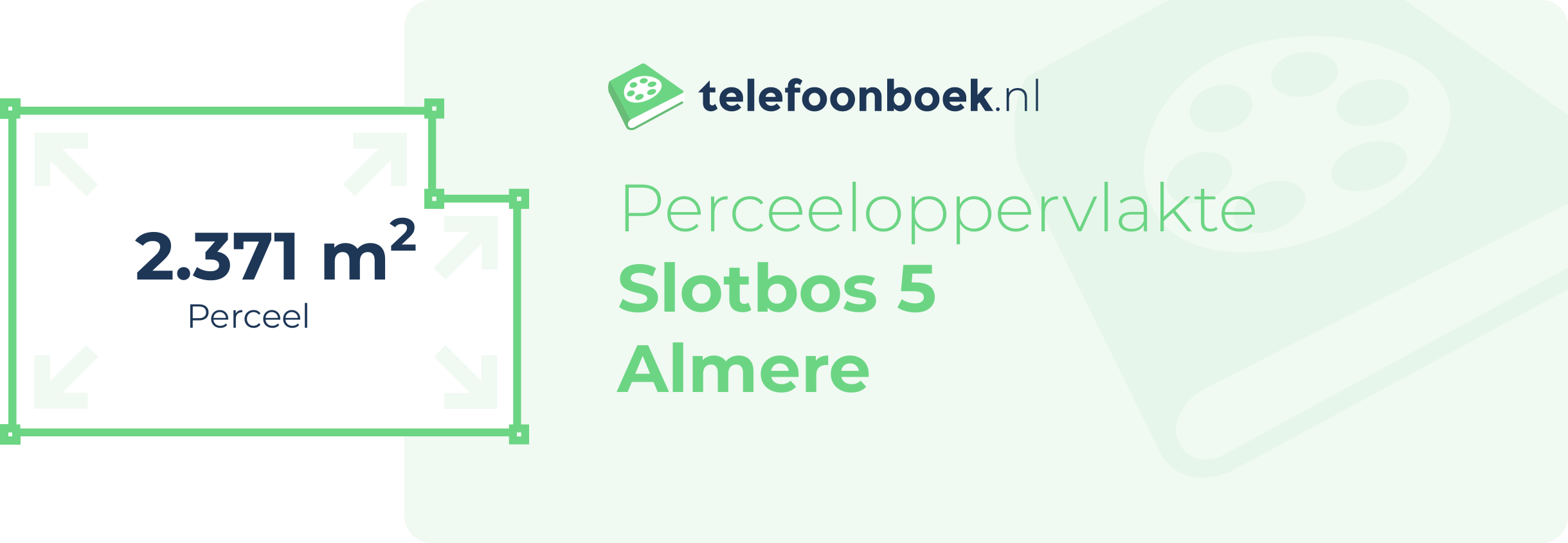 Perceeloppervlakte Slotbos 5 Almere