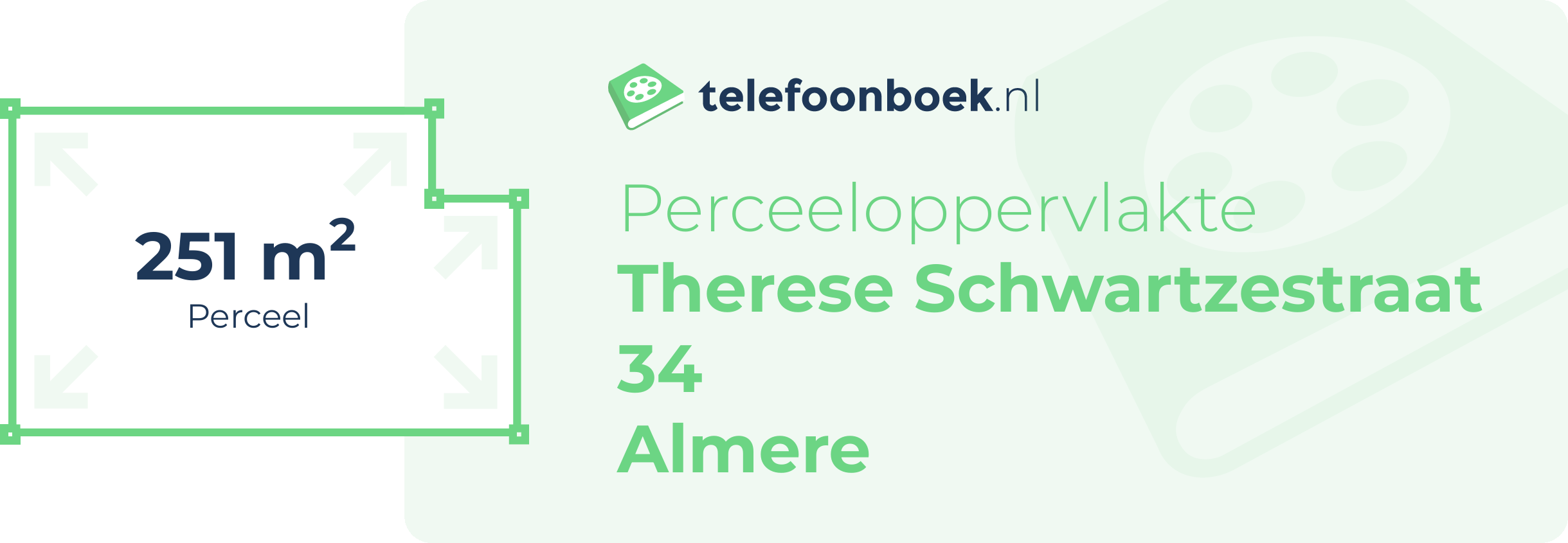 Perceeloppervlakte Therese Schwartzestraat 34 Almere