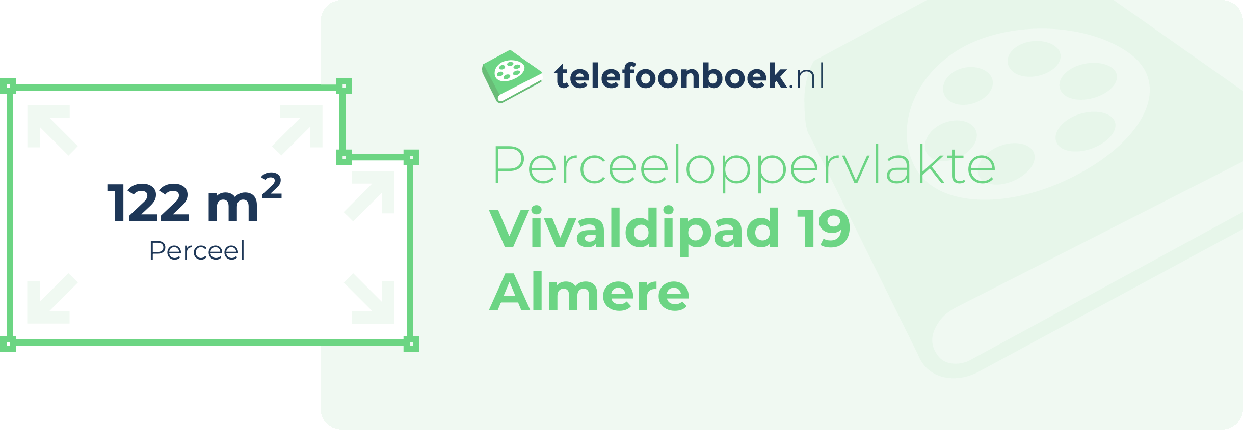 Perceeloppervlakte Vivaldipad 19 Almere