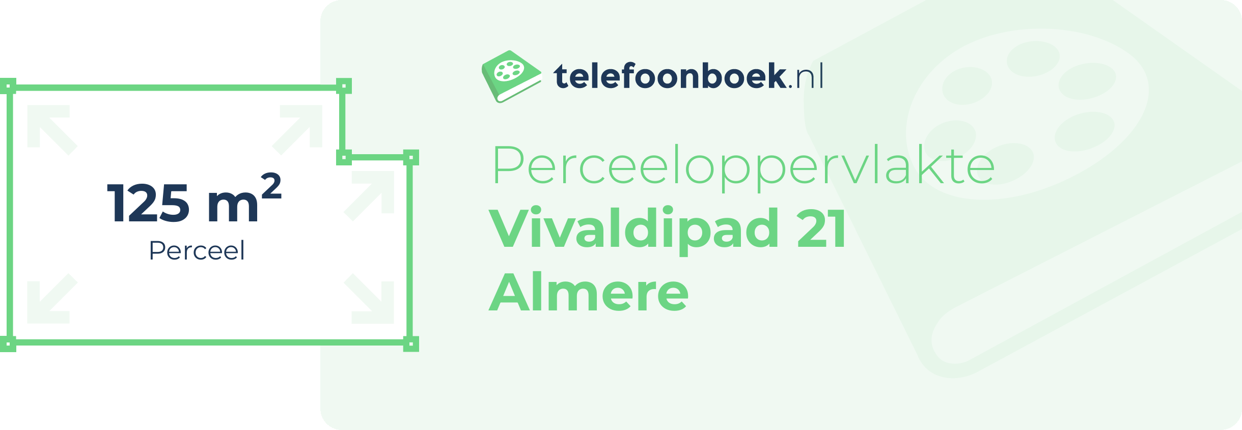 Perceeloppervlakte Vivaldipad 21 Almere