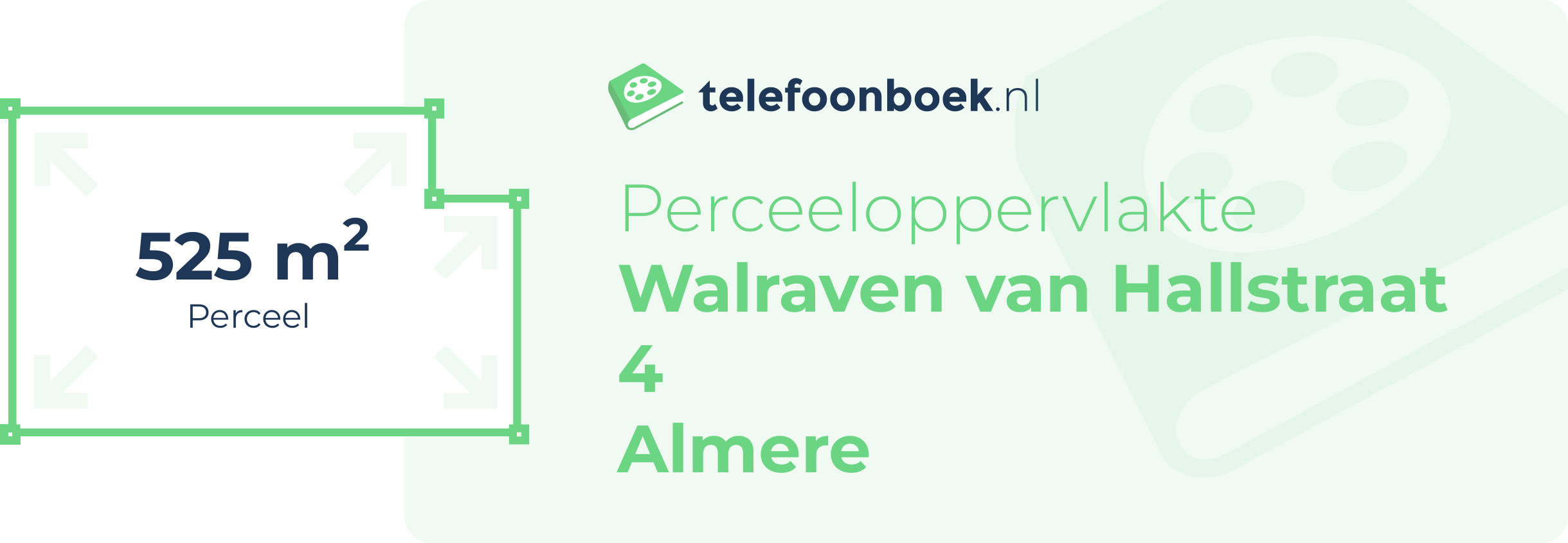 Perceeloppervlakte Walraven Van Hallstraat 4 Almere