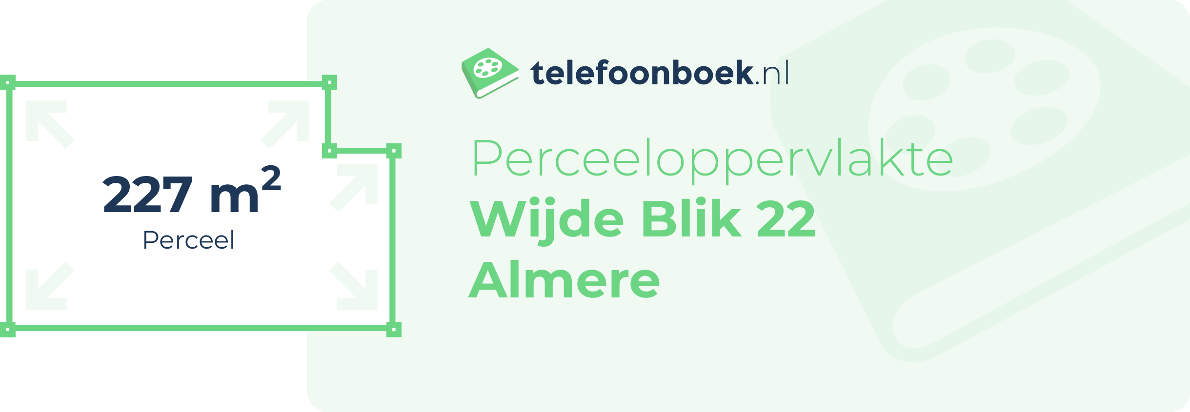 Perceeloppervlakte Wijde Blik 22 Almere