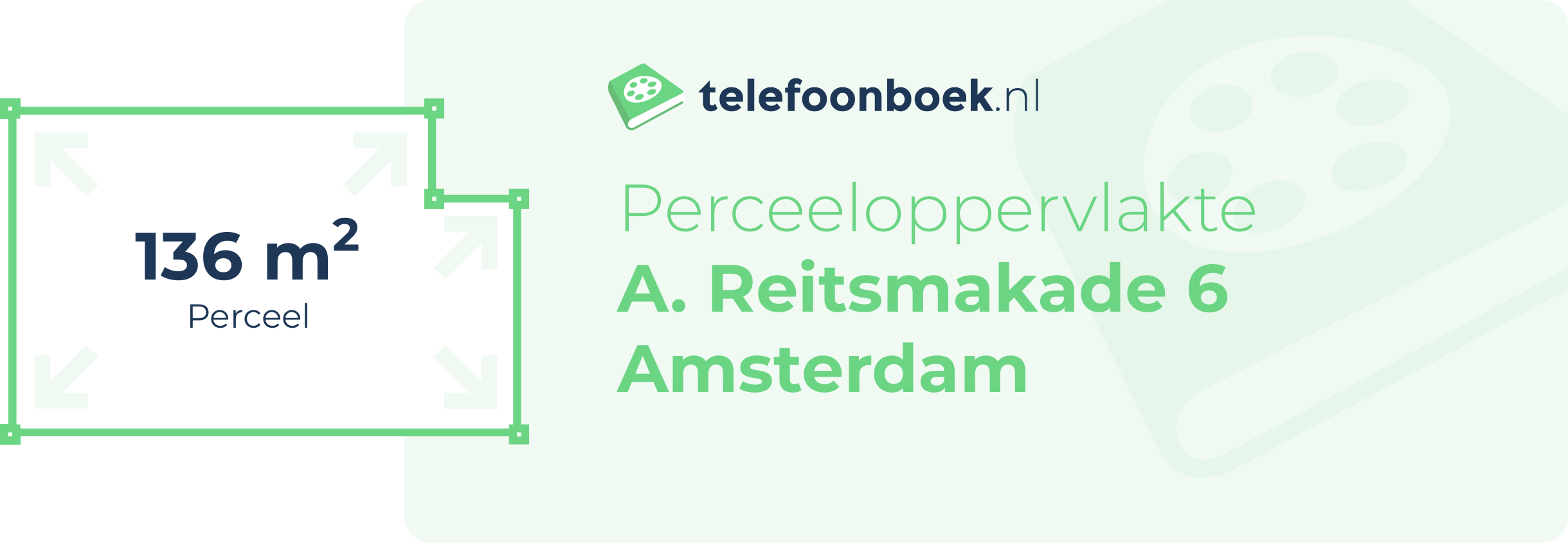 Perceeloppervlakte A. Reitsmakade 6 Amsterdam