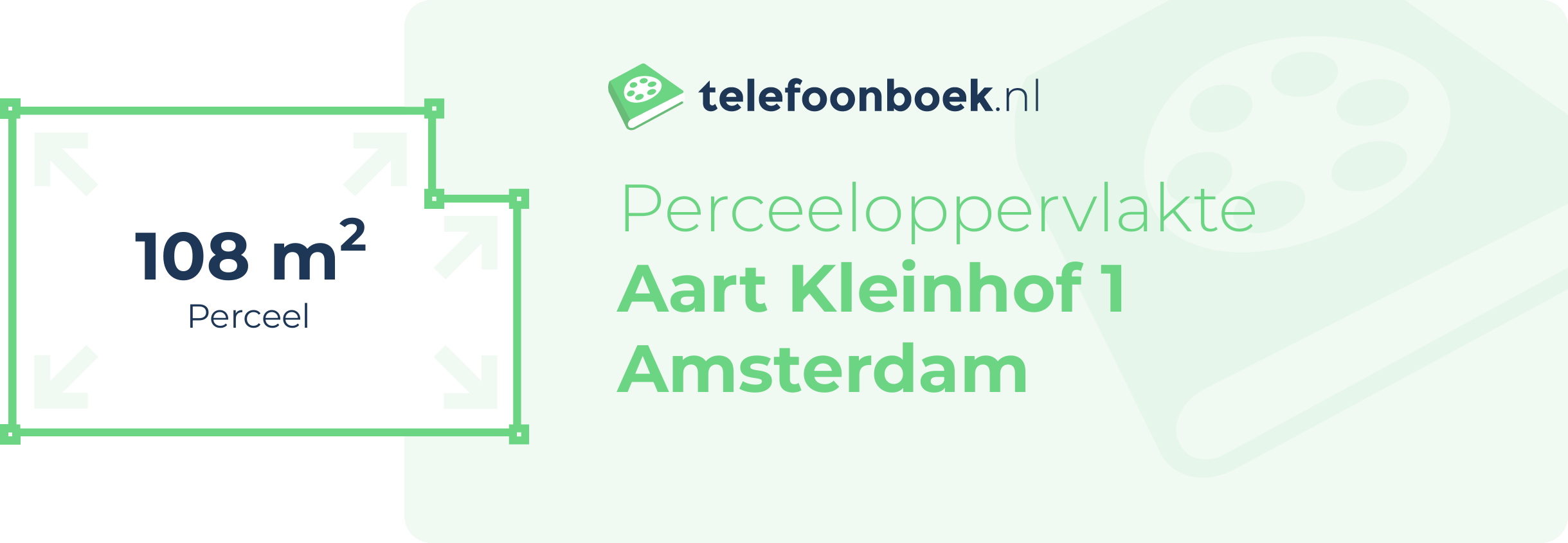 Perceeloppervlakte Aart Kleinhof 1 Amsterdam