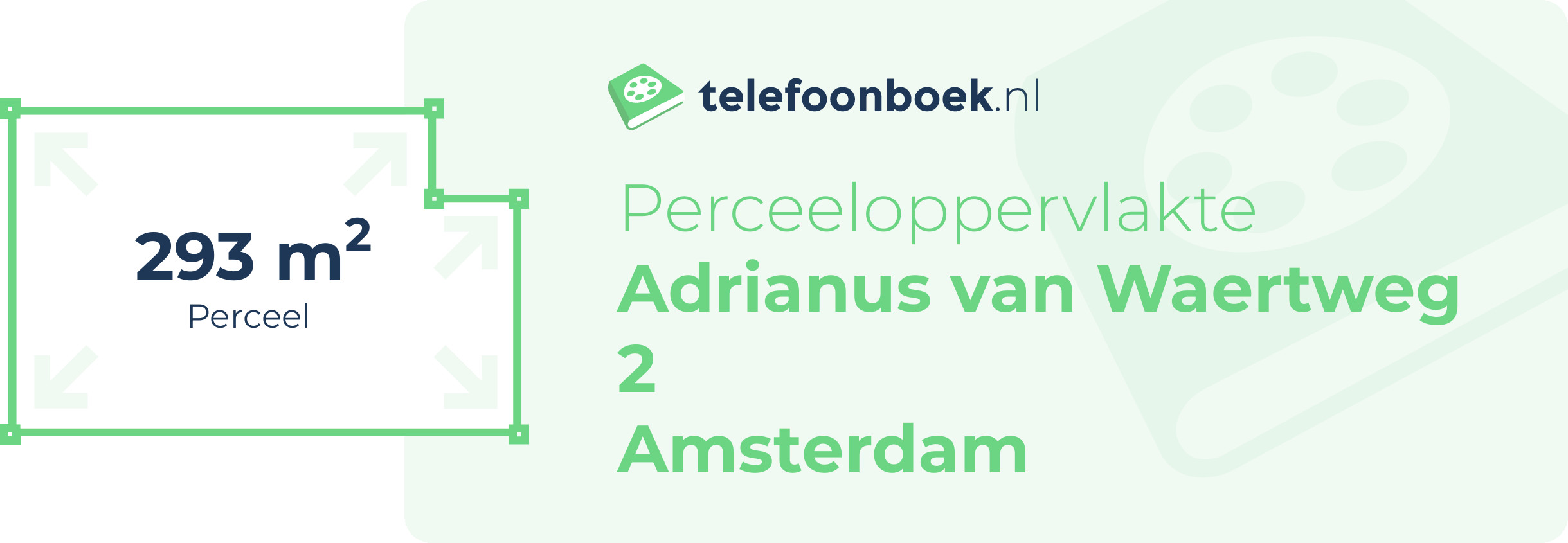 Perceeloppervlakte Adrianus Van Waertweg 2 Amsterdam