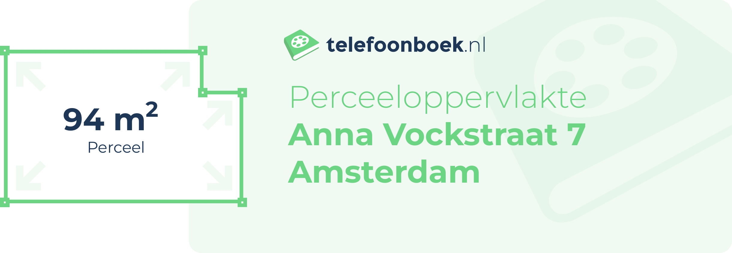 Perceeloppervlakte Anna Vockstraat 7 Amsterdam