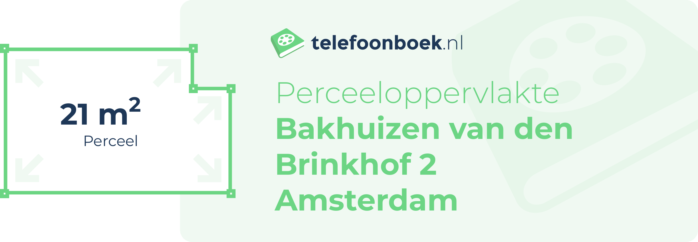 Perceeloppervlakte Bakhuizen Van Den Brinkhof 2 Amsterdam
