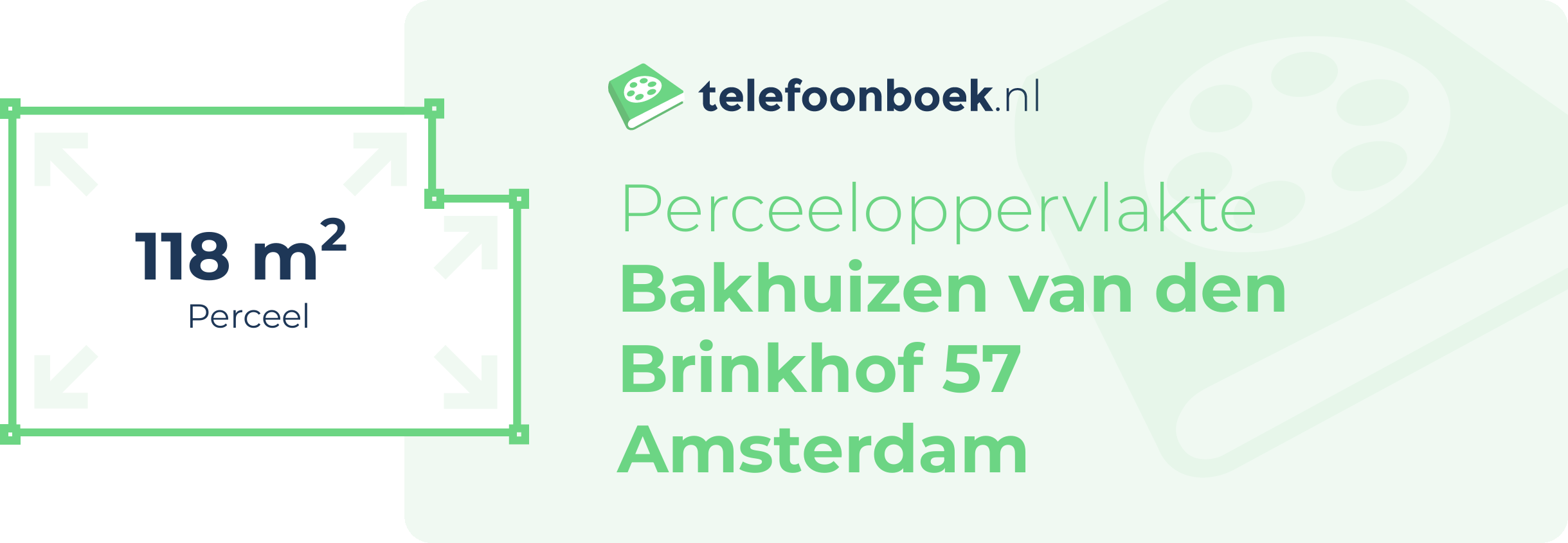 Perceeloppervlakte Bakhuizen Van Den Brinkhof 57 Amsterdam