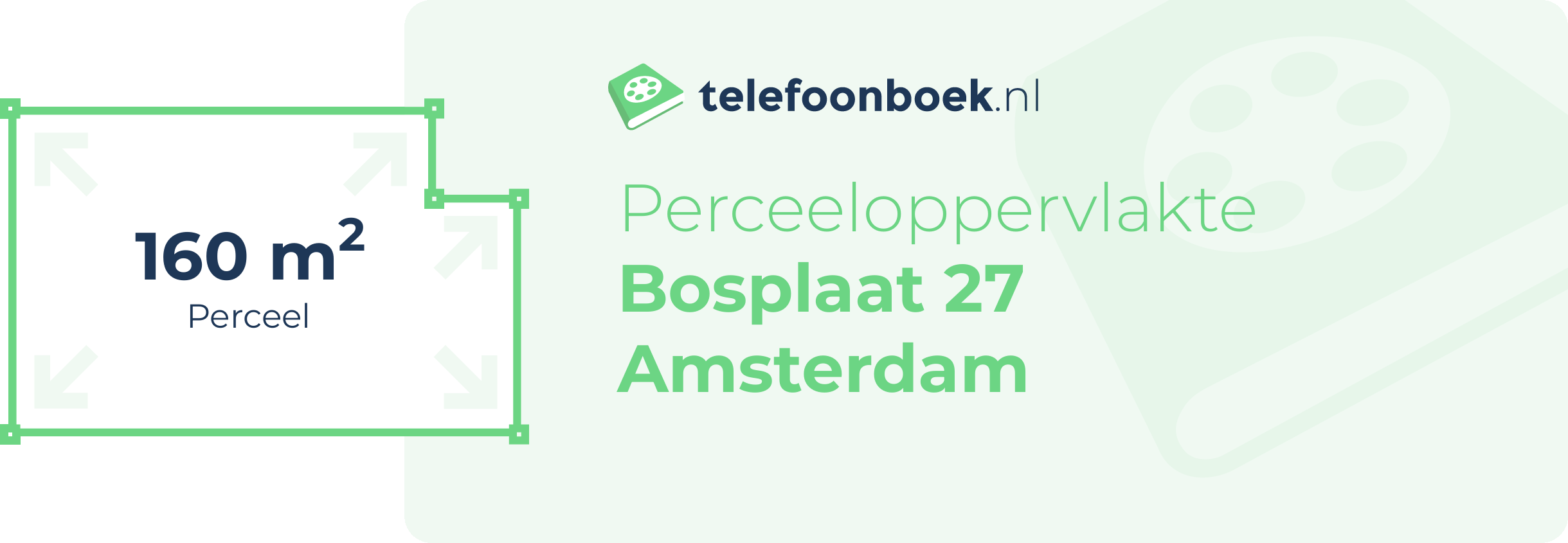 Perceeloppervlakte Bosplaat 27 Amsterdam