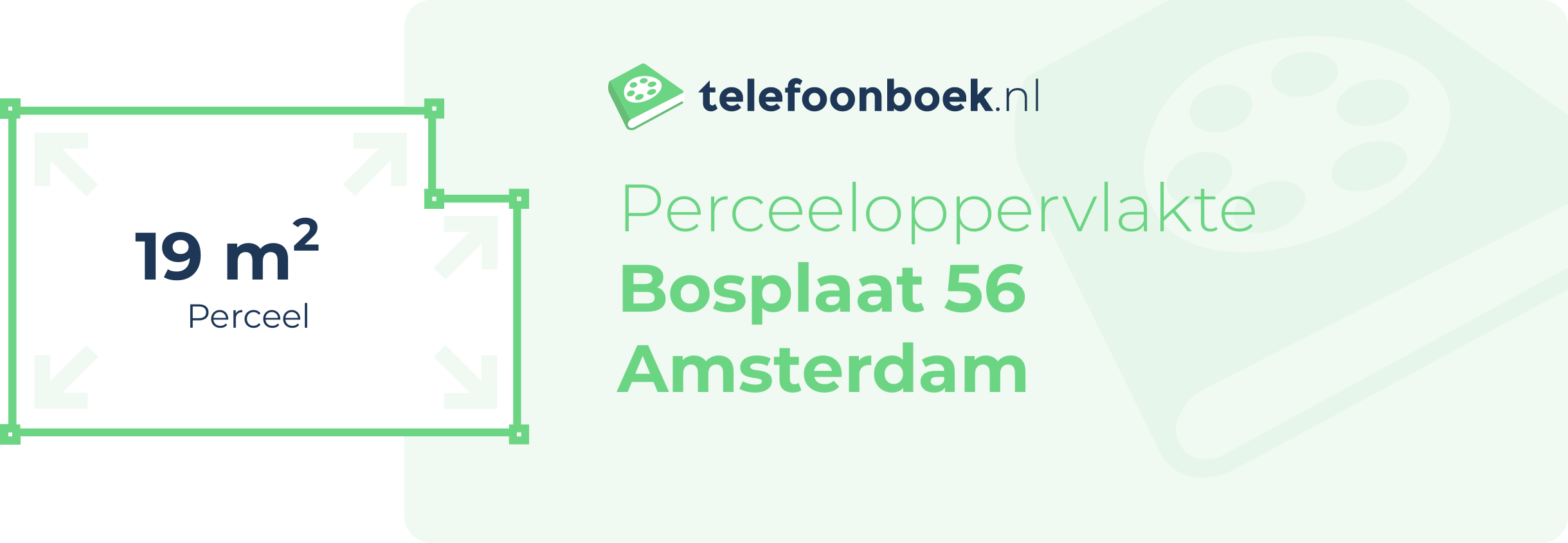 Perceeloppervlakte Bosplaat 56 Amsterdam