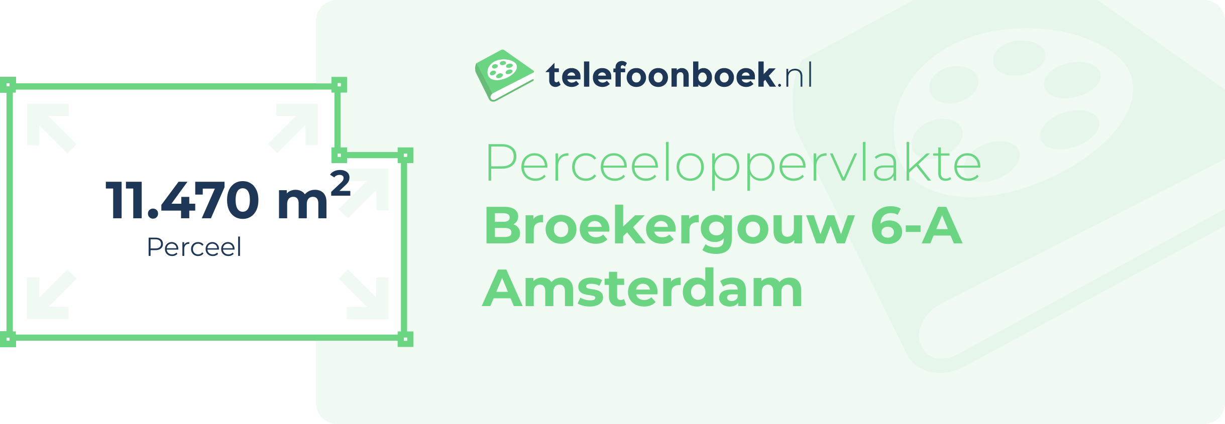 Perceeloppervlakte Broekergouw 6-A Amsterdam