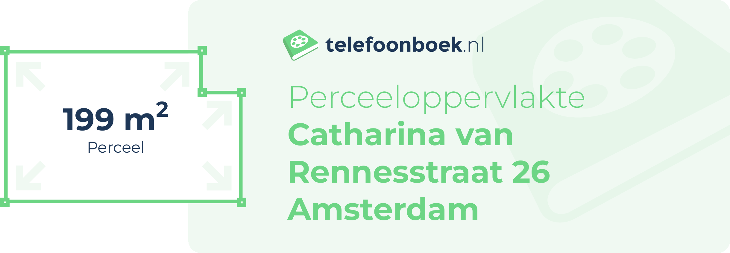 Perceeloppervlakte Catharina Van Rennesstraat 26 Amsterdam