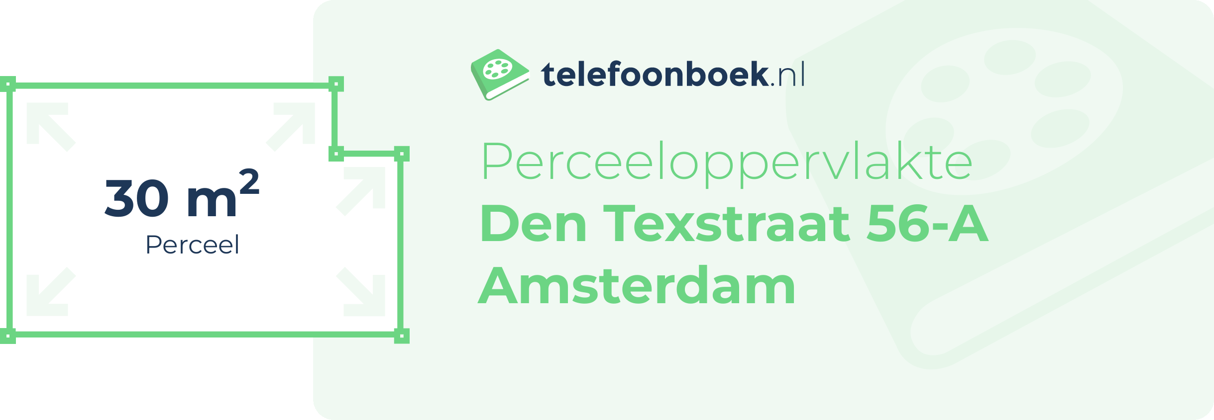 Perceeloppervlakte Den Texstraat 56-A Amsterdam