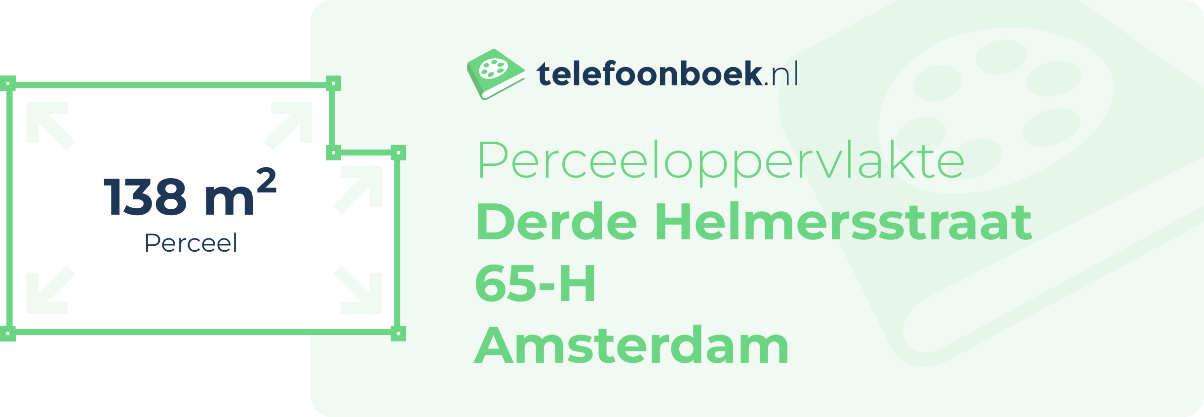 Perceeloppervlakte Derde Helmersstraat 65-H Amsterdam