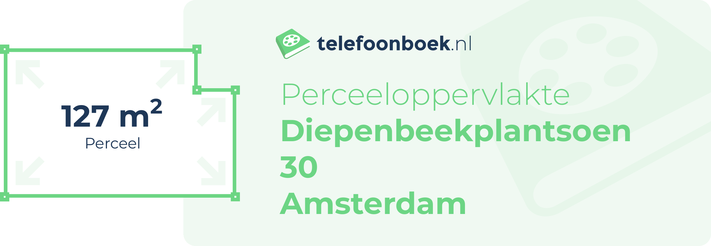 Perceeloppervlakte Diepenbeekplantsoen 30 Amsterdam