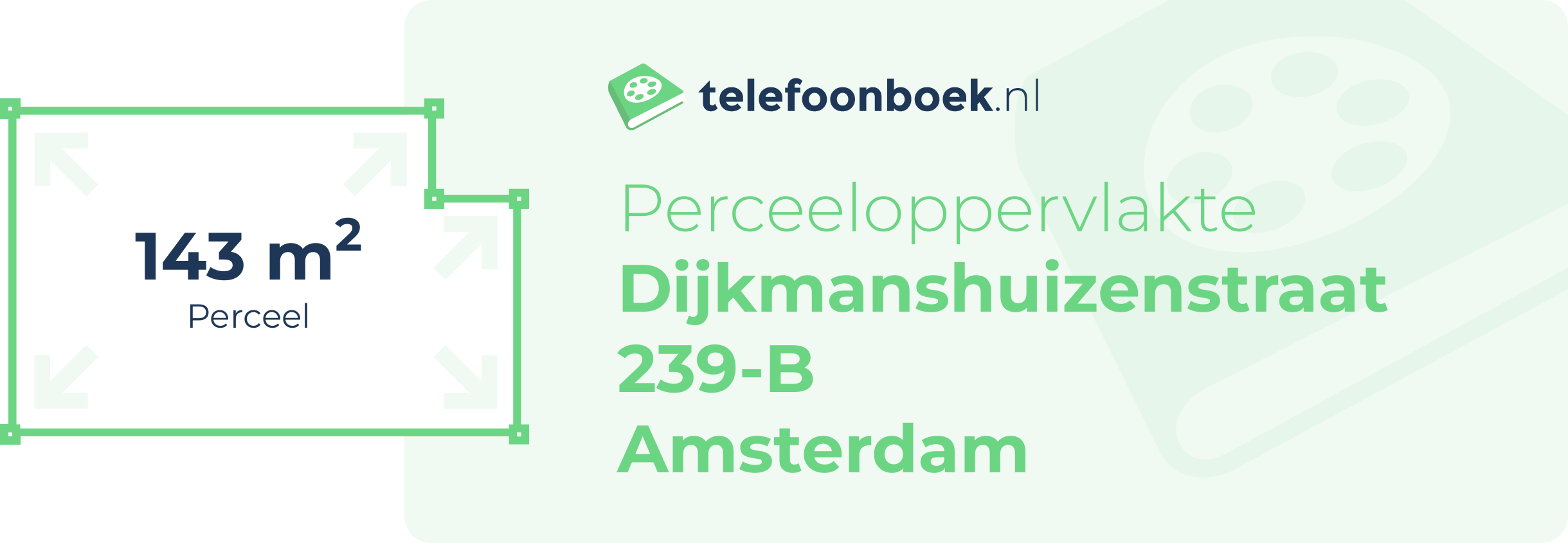 Perceeloppervlakte Dijkmanshuizenstraat 239-B Amsterdam