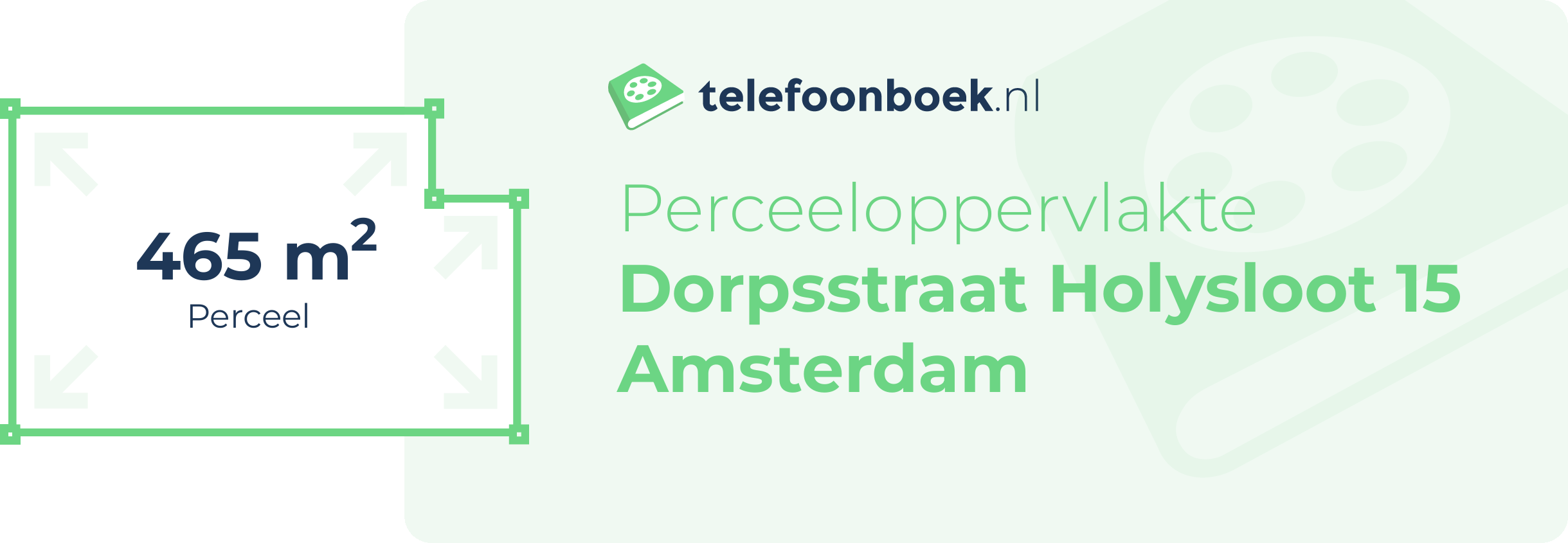 Perceeloppervlakte Dorpsstraat Holysloot 15 Amsterdam