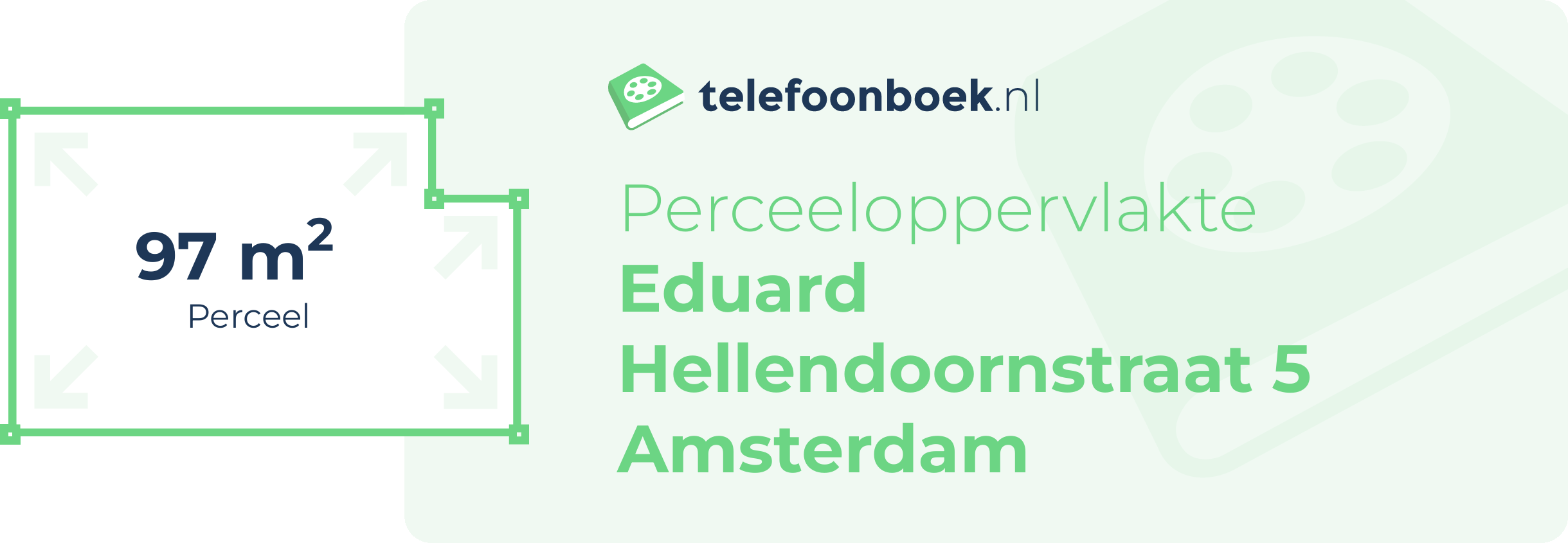 Perceeloppervlakte Eduard Hellendoornstraat 5 Amsterdam