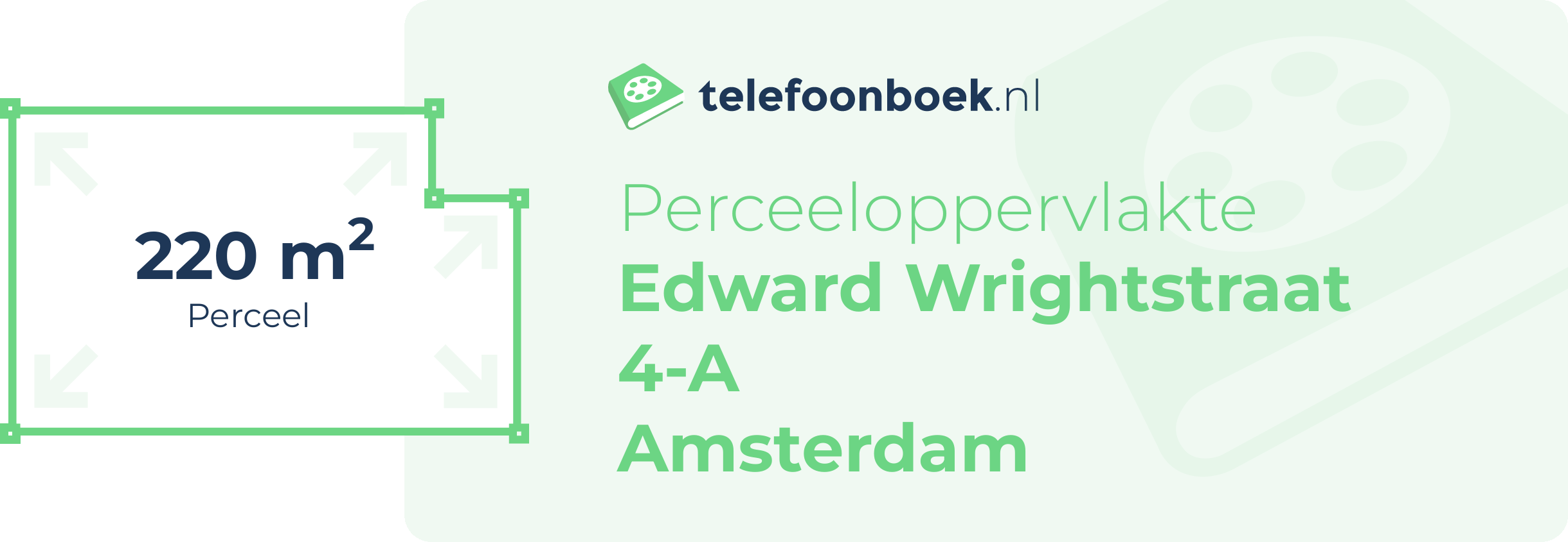 Perceeloppervlakte Edward Wrightstraat 4-A Amsterdam