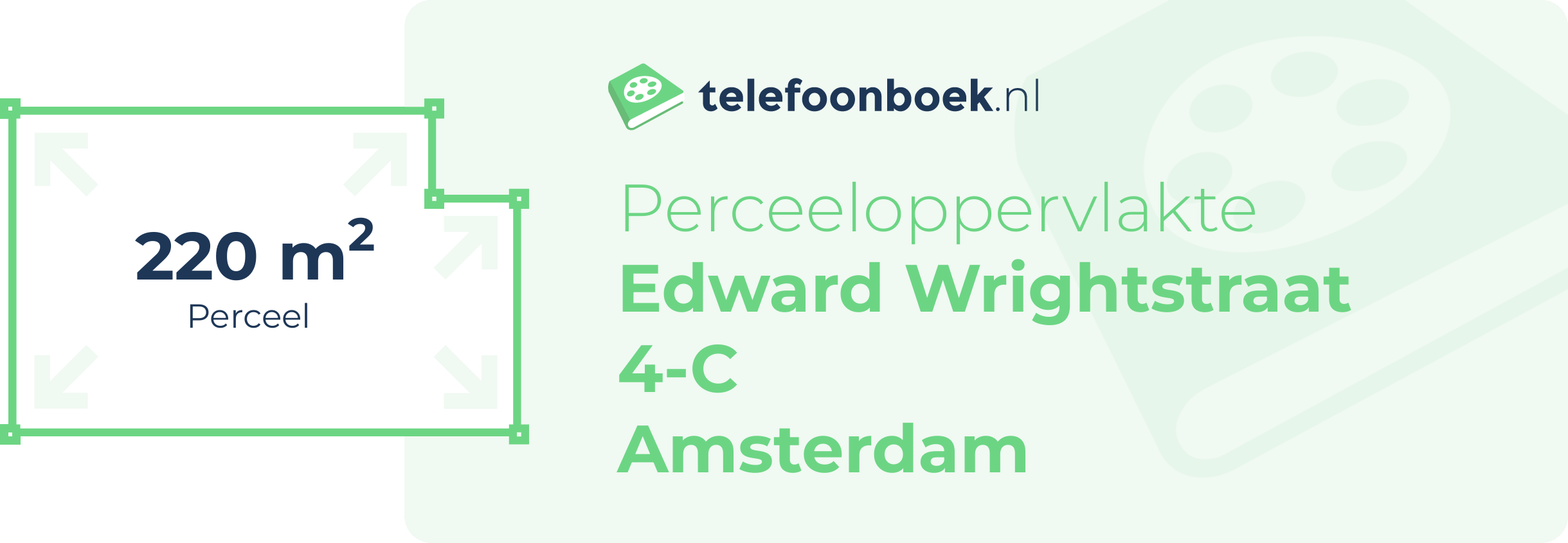 Perceeloppervlakte Edward Wrightstraat 4-C Amsterdam