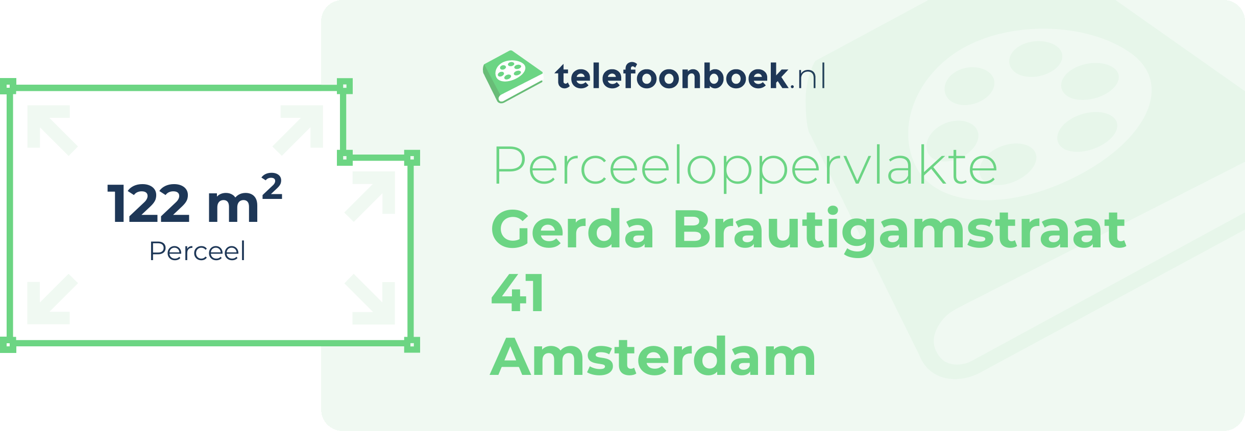 Perceeloppervlakte Gerda Brautigamstraat 41 Amsterdam