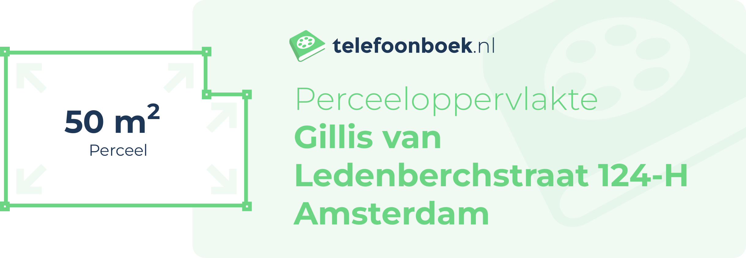 Perceeloppervlakte Gillis Van Ledenberchstraat 124-H Amsterdam