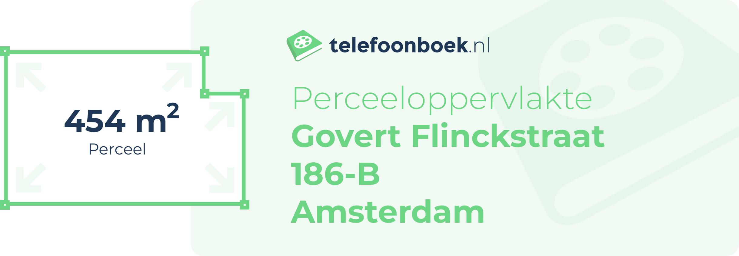 Perceeloppervlakte Govert Flinckstraat 186-B Amsterdam