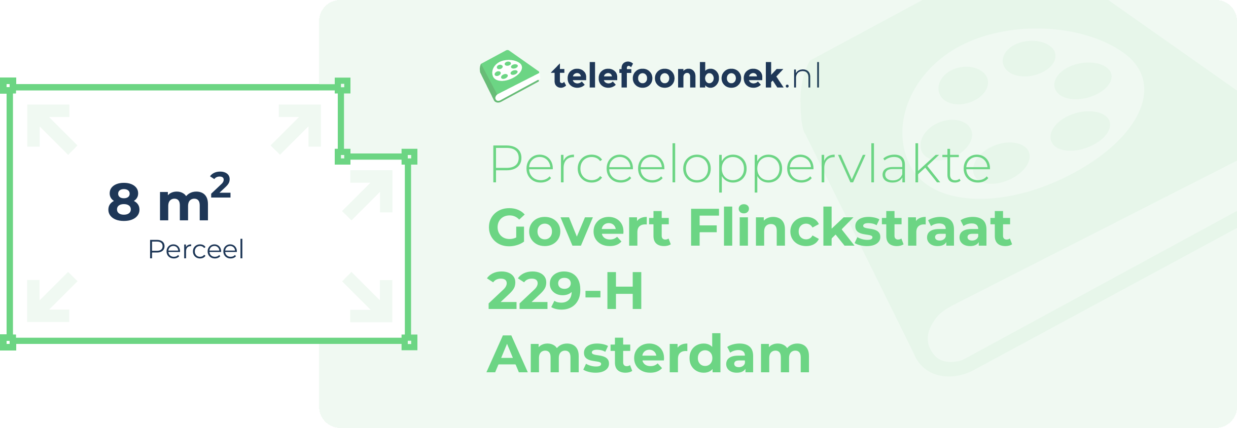 Perceeloppervlakte Govert Flinckstraat 229-H Amsterdam