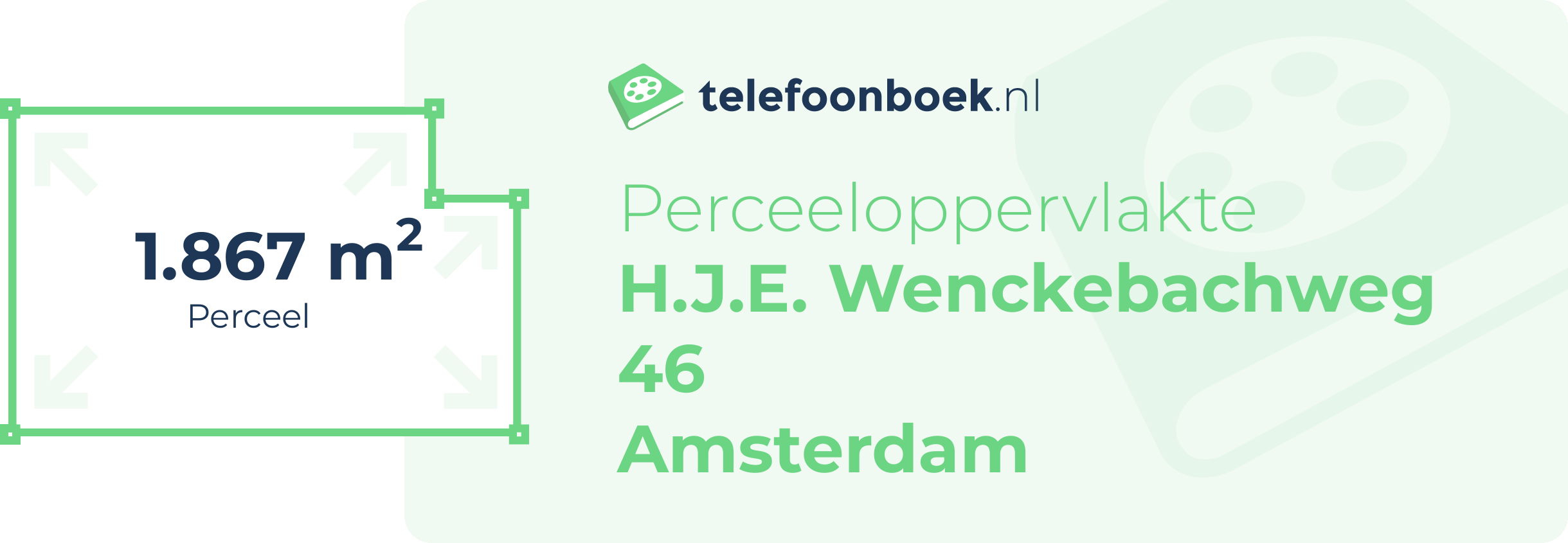 Perceeloppervlakte H.J.E. Wenckebachweg 46 Amsterdam