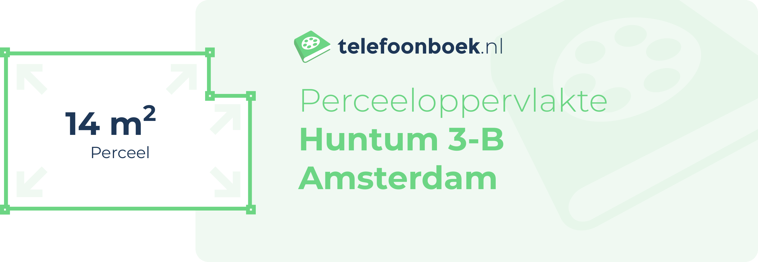 Perceeloppervlakte Huntum 3-B Amsterdam