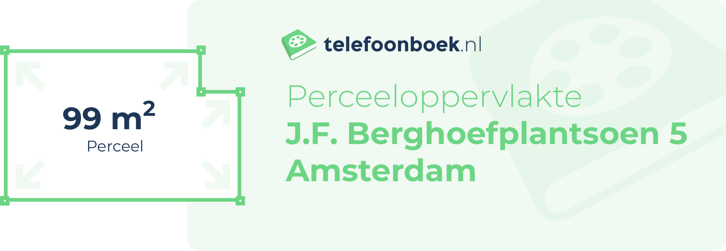 Perceeloppervlakte J.F. Berghoefplantsoen 5 Amsterdam