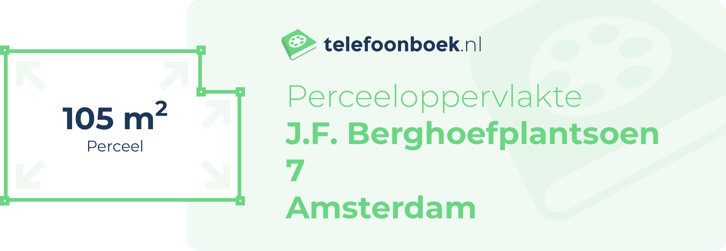 Perceeloppervlakte J.F. Berghoefplantsoen 7 Amsterdam