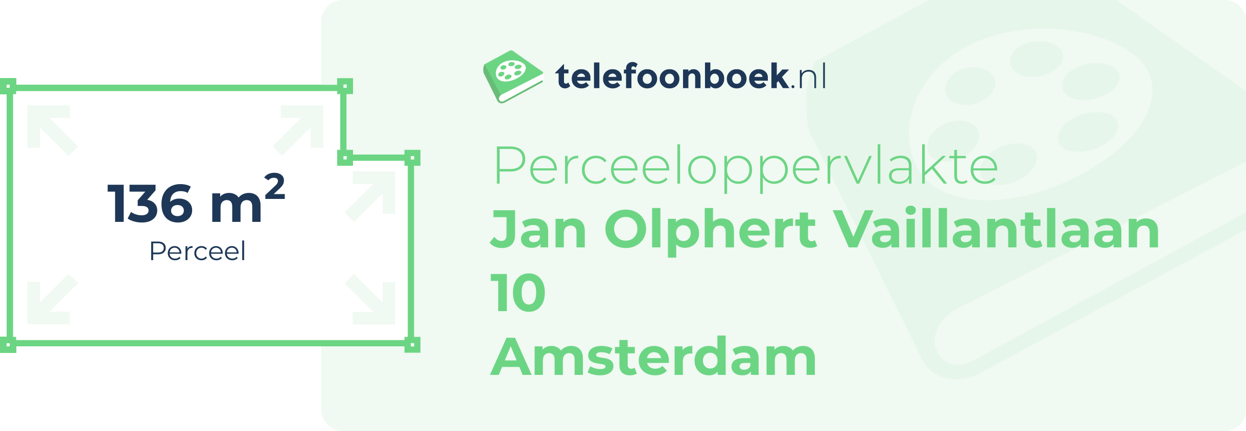 Perceeloppervlakte Jan Olphert Vaillantlaan 10 Amsterdam