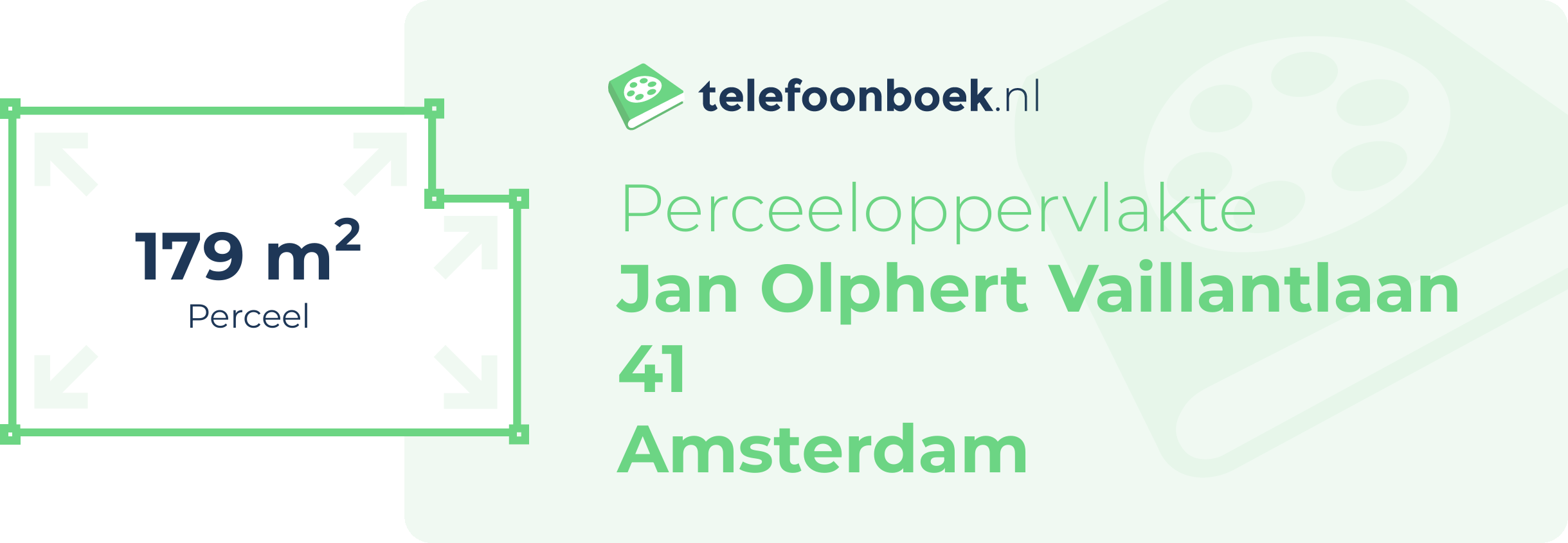 Perceeloppervlakte Jan Olphert Vaillantlaan 41 Amsterdam