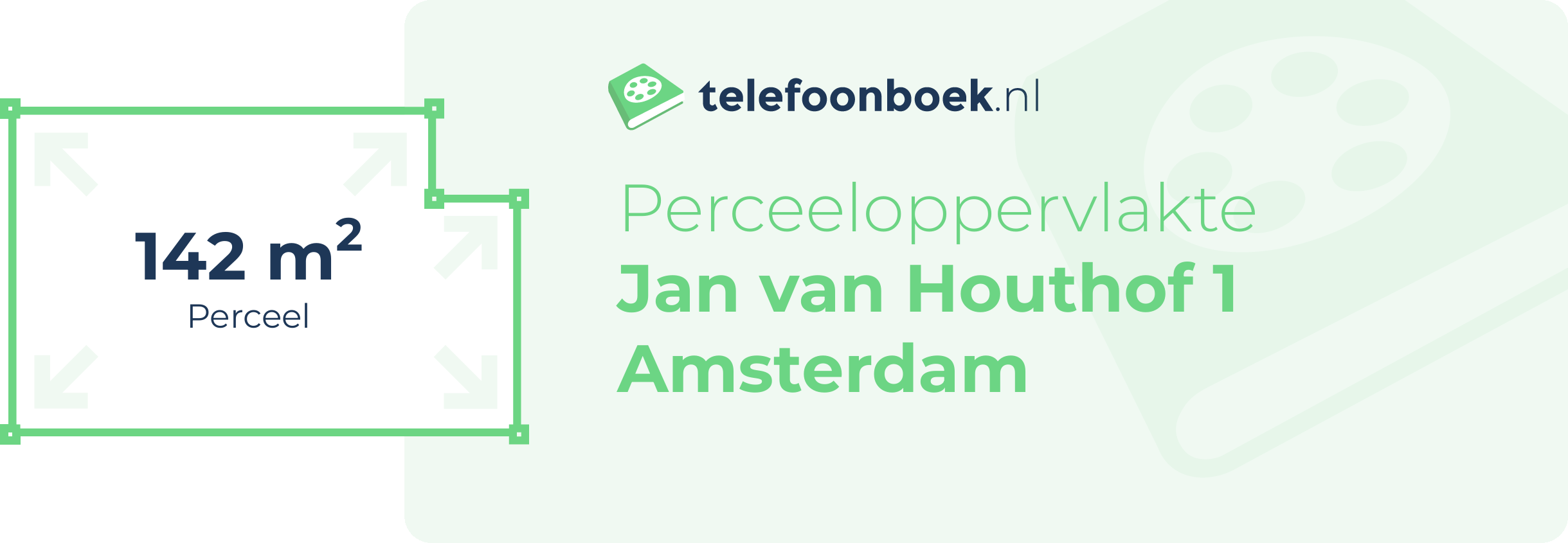 Perceeloppervlakte Jan Van Houthof 1 Amsterdam