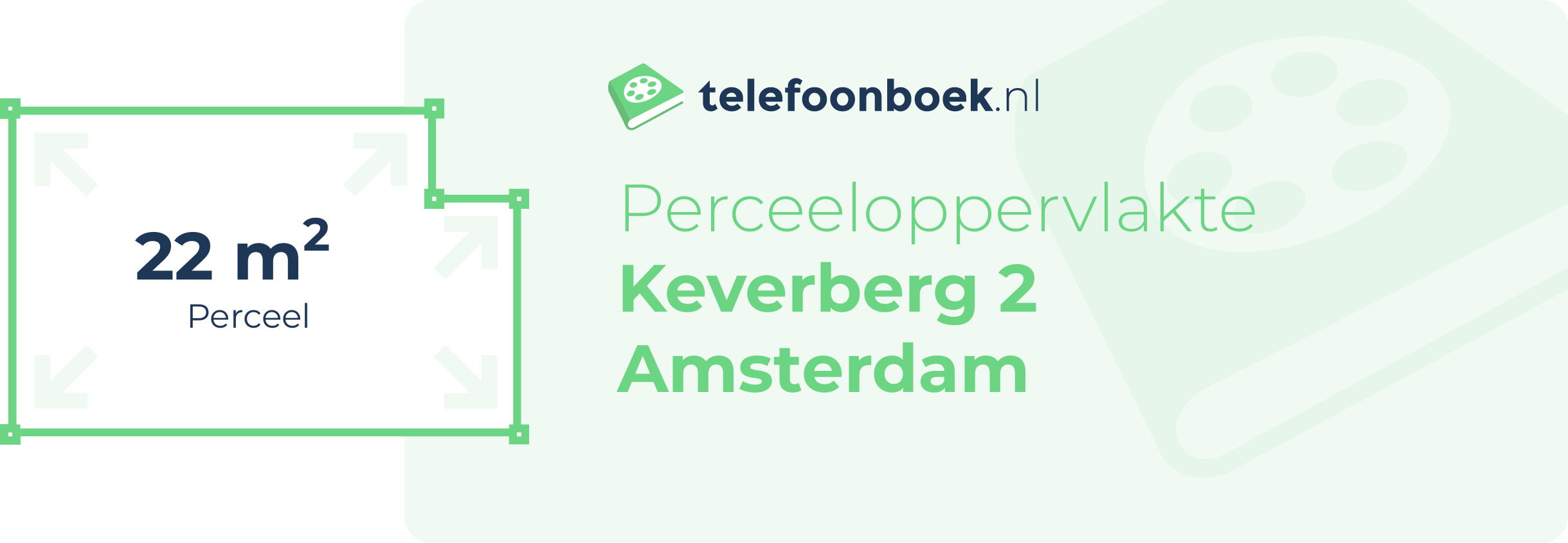 Perceeloppervlakte Keverberg 2 Amsterdam