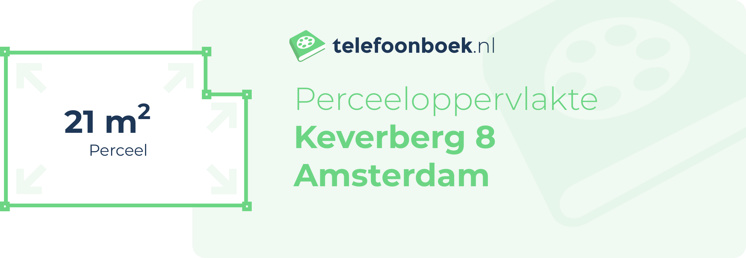 Perceeloppervlakte Keverberg 8 Amsterdam