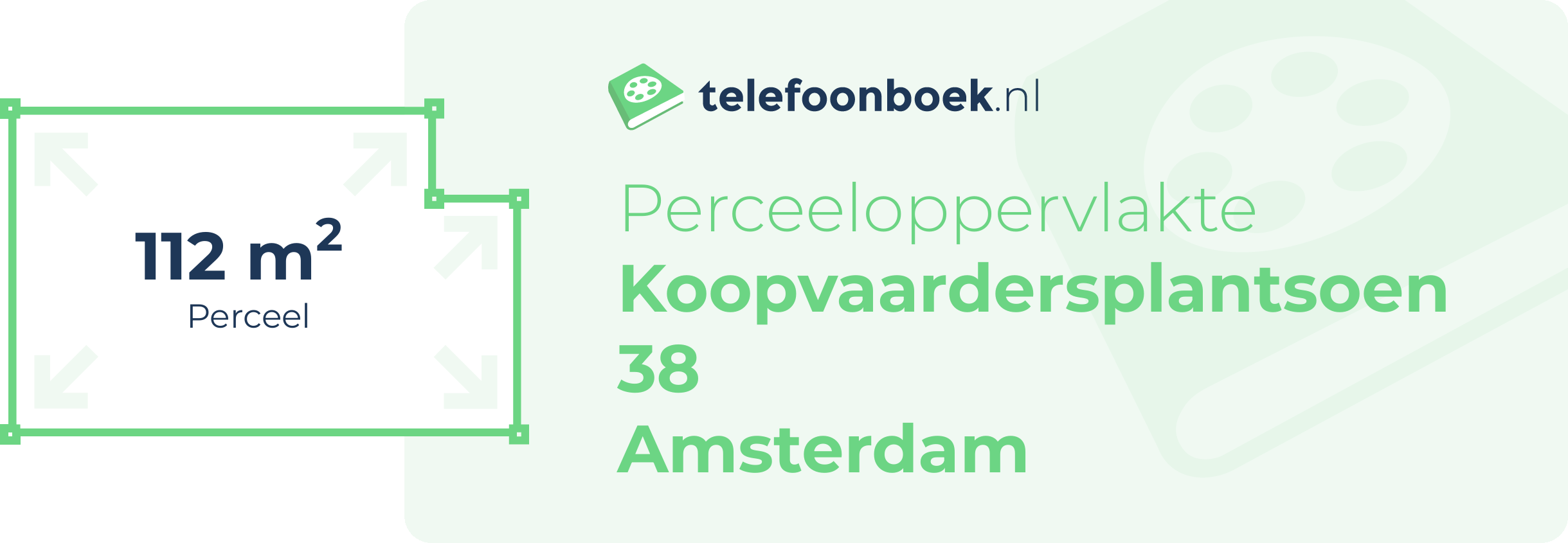 Perceeloppervlakte Koopvaardersplantsoen 38 Amsterdam