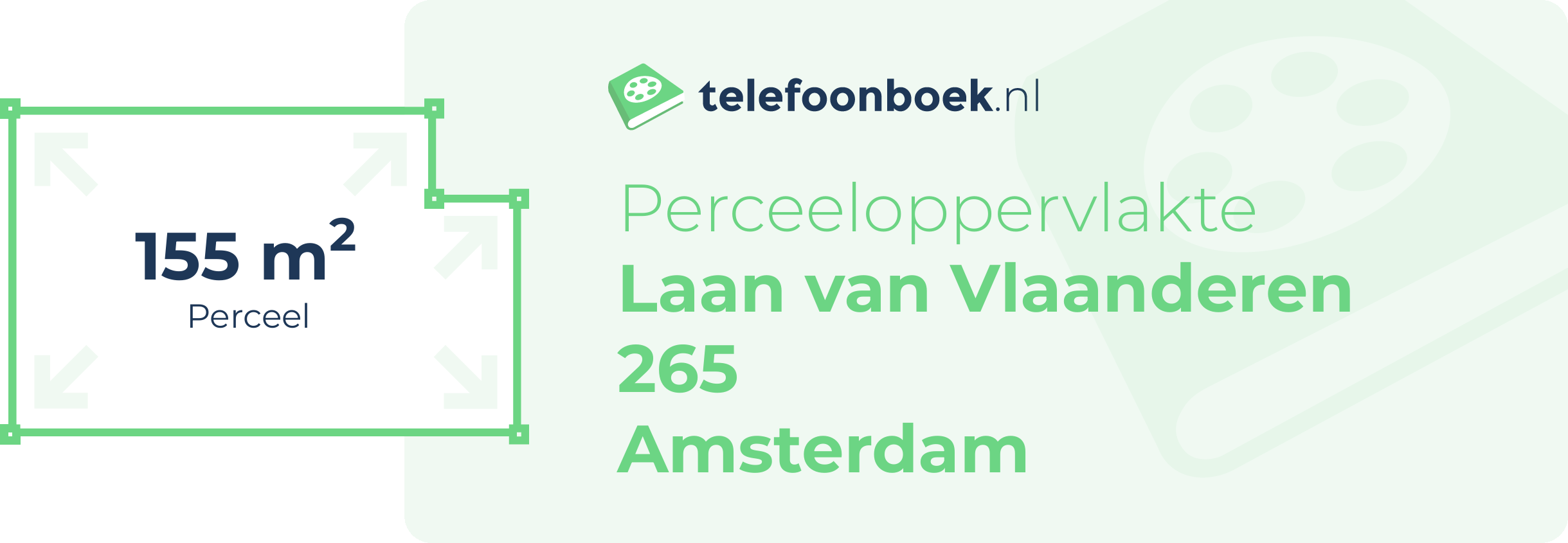 Perceeloppervlakte Laan Van Vlaanderen 265 Amsterdam