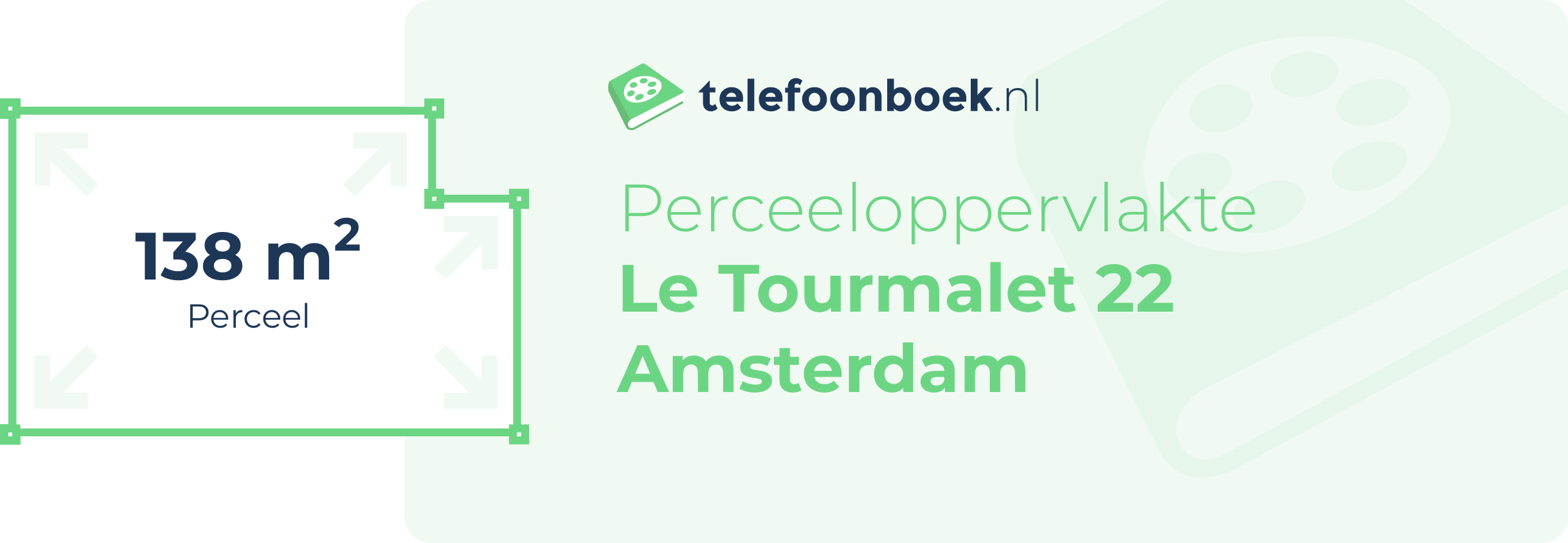 Perceeloppervlakte Le Tourmalet 22 Amsterdam