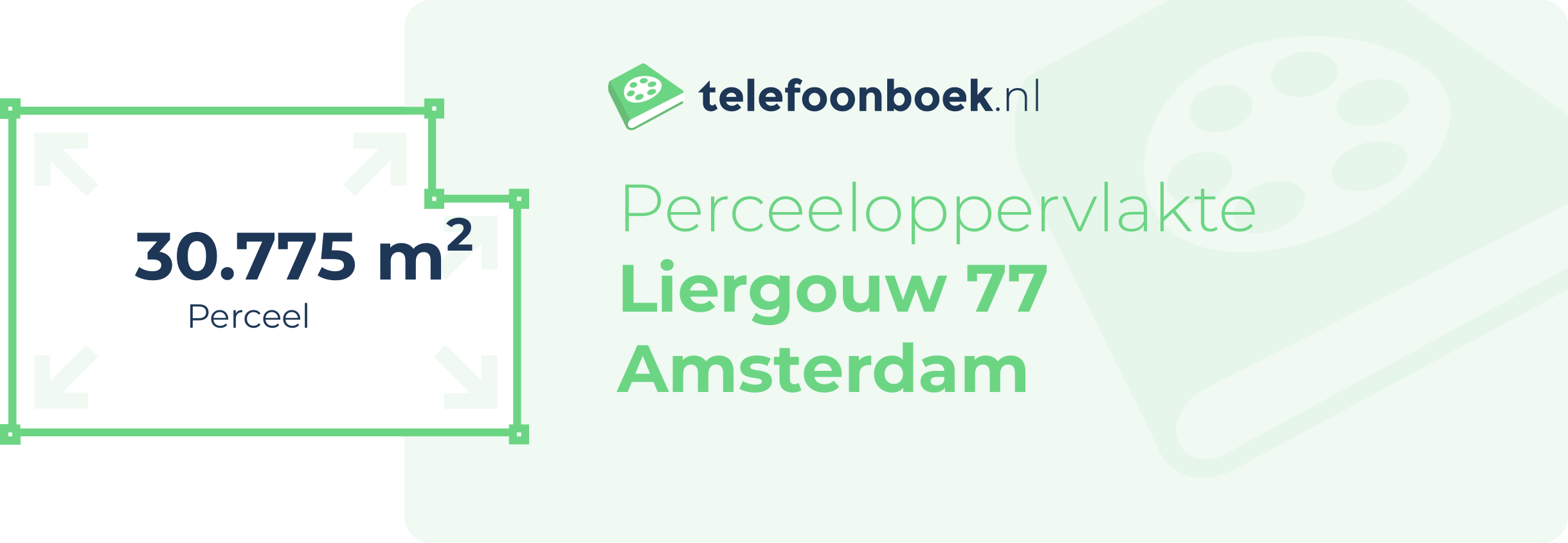 Perceeloppervlakte Liergouw 77 Amsterdam