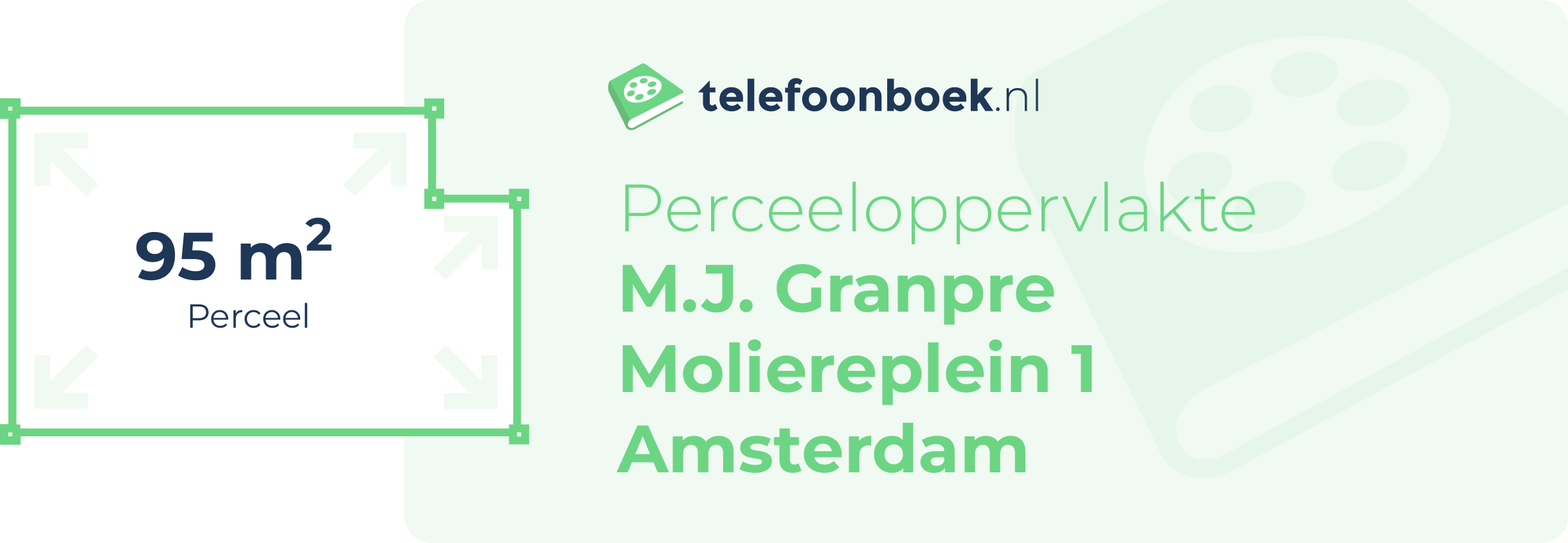 Perceeloppervlakte M.J. Granpre Moliereplein 1 Amsterdam