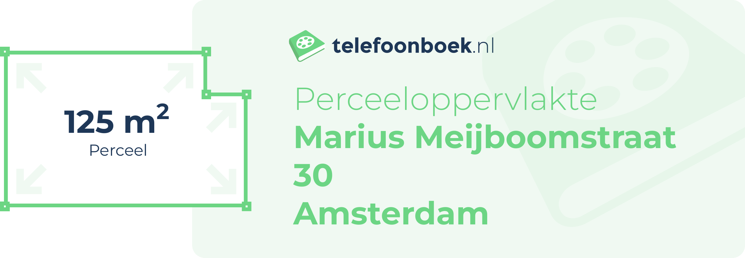 Perceeloppervlakte Marius Meijboomstraat 30 Amsterdam