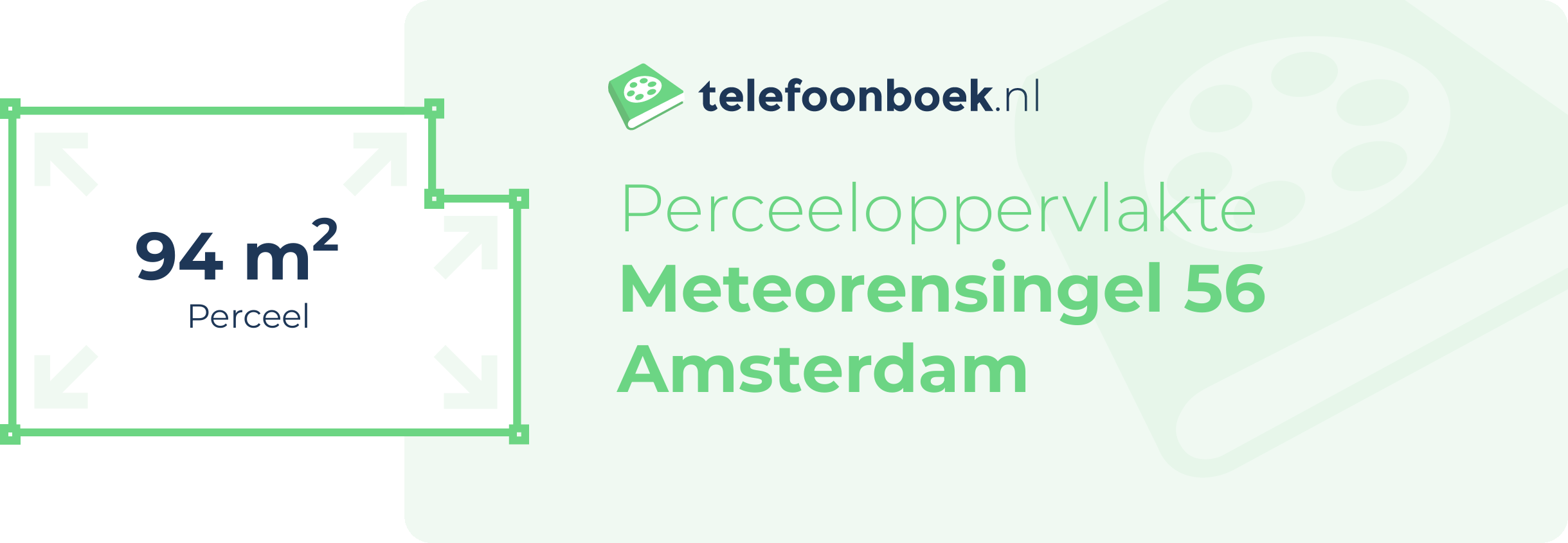 Perceeloppervlakte Meteorensingel 56 Amsterdam