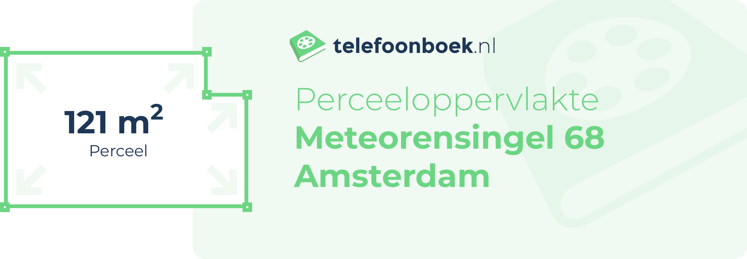 Perceeloppervlakte Meteorensingel 68 Amsterdam