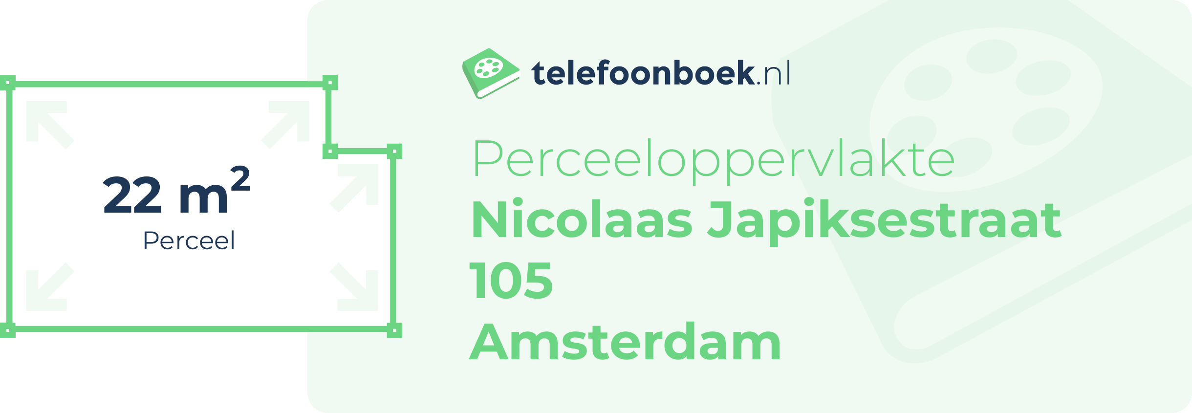 Perceeloppervlakte Nicolaas Japiksestraat 105 Amsterdam