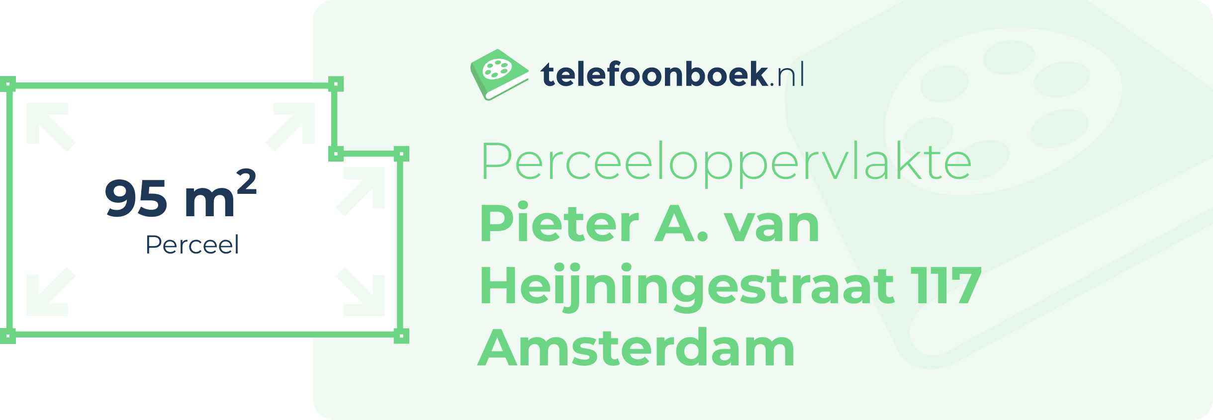 Perceeloppervlakte Pieter A. Van Heijningestraat 117 Amsterdam