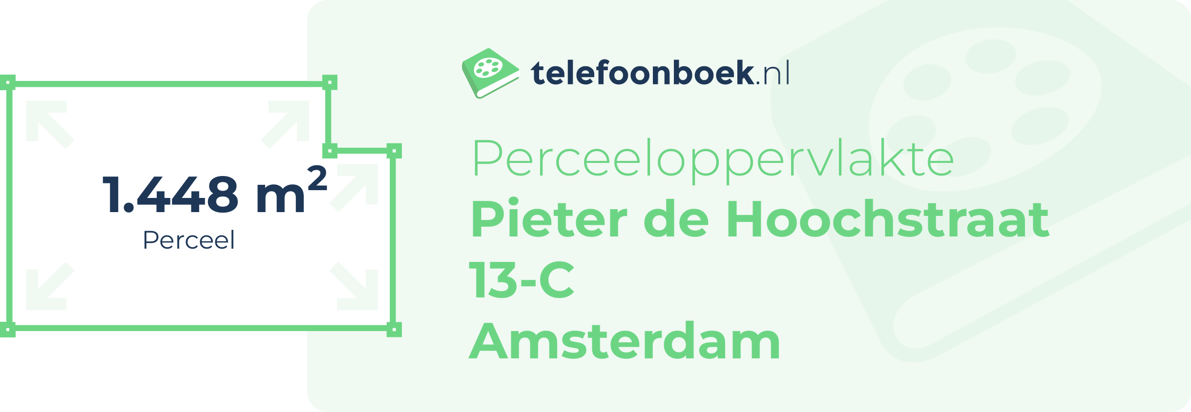 Perceeloppervlakte Pieter De Hoochstraat 13-C Amsterdam