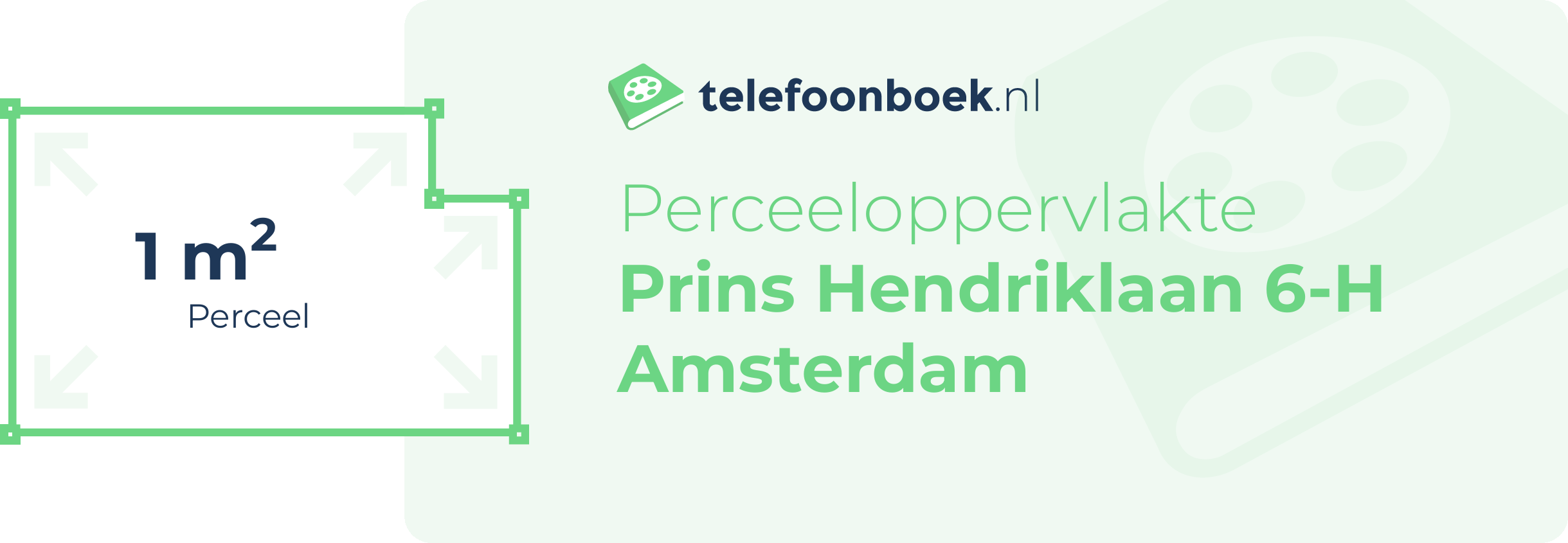 Perceeloppervlakte Prins Hendriklaan 6-H Amsterdam