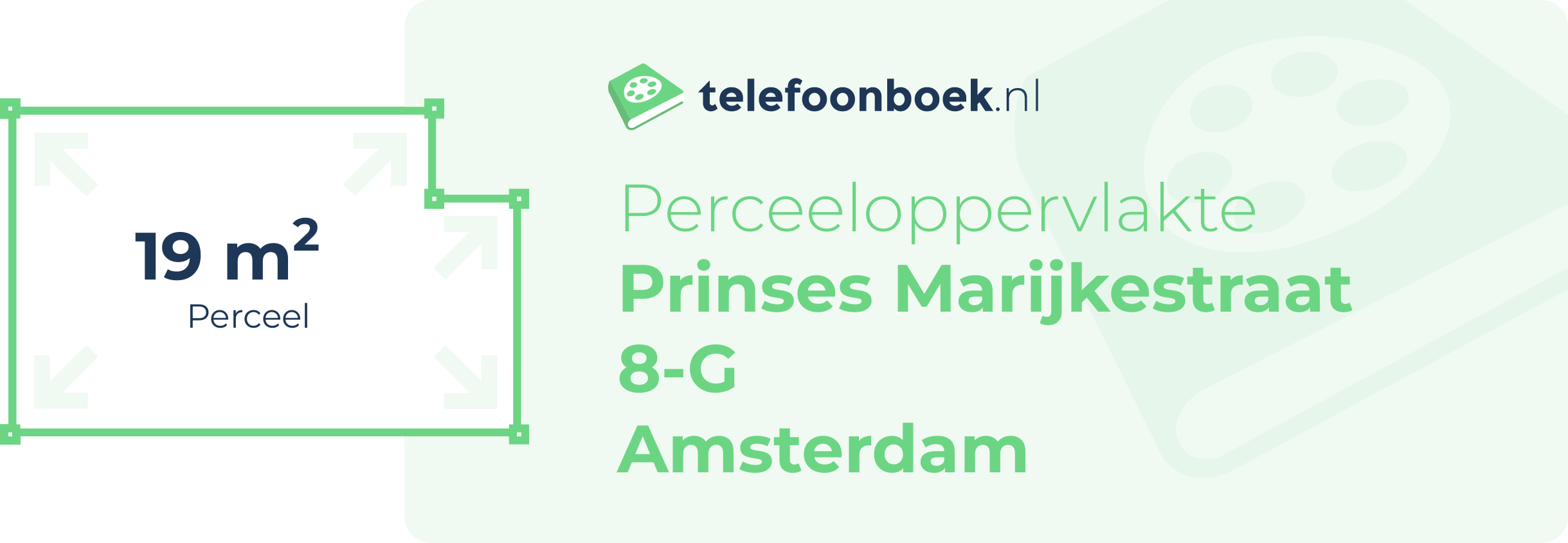 Perceeloppervlakte Prinses Marijkestraat 8-G Amsterdam